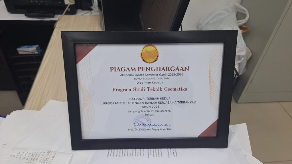 WhatsApp-Image-2026-02-13-at-7.07.24-PM-4-1024x576 Teknik Geomatika ITERA Berhasil Meraih Penghargaan sebagai Program Studi dengan Jumlah dan Dana Kerja Sama Terbanyak ke-2 pada Tahun 2025